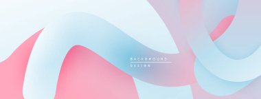 Soyut sıvı şekiller, pastel renklerin karışımı. Yumuşak eğriler dinamik arkaplan tasarımı yaratır. Minimalist estetik, modern his.