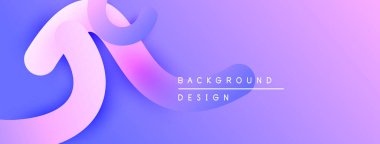 Soyut sıvı şekilleri mor, pembe renkleri harmanlıyor. Arka planda yumuşak gradyanlar, modern tasarım elementleri var. Minimalist estetik rahatlatıcı görsel etki yaratır.