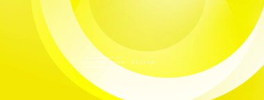 Parlak sarı arkaplan kıvrımlı şekiller, gradyanlar gösteriyor. Modern tasarım enerji, iyimserlik, basitlik öneriyor. Metin arkaplan tasarımı okur.