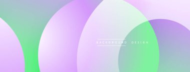 Soyut pastel daireler çakışıyor, yumuşak gradyanlar yaratıyor. Metin arkaplan tasarımlı minimalist tasarım görünür. Açık renkler kompozisyona hakim.