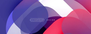 Soyut sıvı şekilleri örtüşür ve canlı renk değişimleri yaratır. Tasarım mor, mavi, pembe, beyaz renklere sahiptir. Modern estetik.