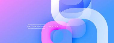 Soyut sıvı şekilleri örtüşür, parlak mor ve mavi renkler yaratır. Minimalist metin arka plan tasarımı okur. Modern, dinamik görsel kompozisyon.