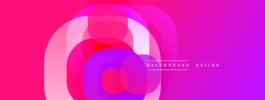 Soyut katmanlar canlı pembe, mor gradyanlar yaratır. Arkaplan, sunum ve dijital sanat için modern tasarım ögesi.