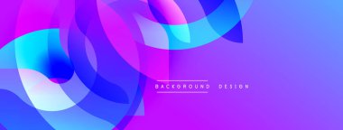 Soyut sıvı şekilleri, canlı mor, mavi gradyanlar. Modern tasarım ögesi, dijital projeler için mükemmel arkaplan.