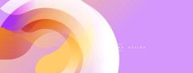 Soyut akışkan şekiller, canlı renkler, açık mor arkaplan. Dijital projeler için modern tasarım öğesi. Yumuşak gradyanlar dinamik görsel oluşturur.