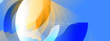 Soyut dinamik şekiller, canlı renkler, mavi gradyan. Modern tasarım elementleri akıcı görsel deneyimler yaratır. Arkaplan yenilik ve enerji öneriyor.