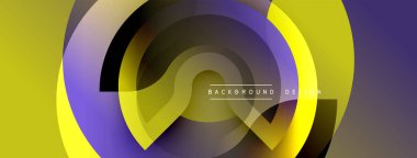 Soyut sıvı şekilleri, sarı, mor renkler. Modern tasarım elementleri dinamik bileşim yaratır. Minimalist tarz, pürüzsüz geçişler.