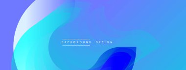 Soyut mavi eğimler akan şekiller yaratır. Minimalist metin arka plan tasarımı okur. Modern estetik, dijital kullanım için uygun.