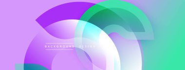 Soyut sıvı şekilleri örtüşür ve canlı bir arkaplan oluşturur. Mor, deniz mavisi, yeşil renkler düzgün bir şekilde harmanlanır. Modern tasarım ögesi.