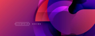 Soyut eğim arkaplanı. Dinamik şekiller örtüşür, canlı görsel efektler yaratır. Modern tasarım ögeleri pürüzsüz geçişler sunar.