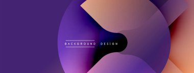 Soyut akışkan şekiller, mor, pembe renkler dinamik bir zemin oluşturur. Modern tasarım elementleri hareket, derinlik.
