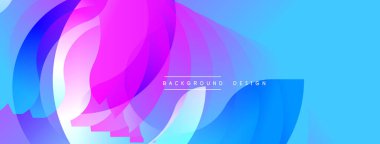 Soyut sıvı şekiller, canlı renklerin karışımı. Mavi, pembe, mor renkler dinamik arkaplan tasarımı yaratır. Modern estetik.