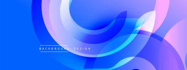 Soyut sıvı şekiller, canlı mavi, mor renkler. Modern tasarım, pürüzsüz eğimler, dinamik kompozisyon. Dijital projeler için arkaplan ögesi.