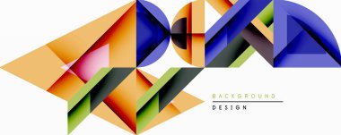 Soyut geometrik şekiller canlı bileşimler yaratır. Renkler karışıyor, dinamik desenler oluşturuyor. Modern tasarım enerjiyi, hareketi, görsel ilgiyi çağrıştırıyor.