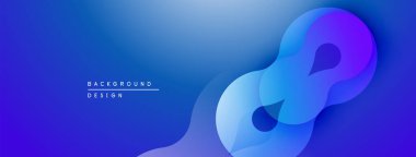 Soyut mavi tasarım akışkan şekiller, gradyanlar içerir. Modern estetik, arka planlar ve sunumlar için uygun. Minimalist stil.