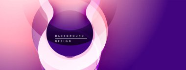 Soyut tasarım özellikleri üst üste biniyor. Gradyan karışımı pembe, mor renkler. Modern, minimalist estetik arka planlar.