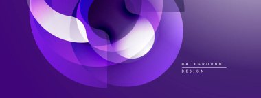 Soyut mor tasarım akışkan şekiller, gradyanlar içerir. Katmanlı elementlerle modern arkaplan, yumuşak eğriler, görsel uyum.