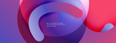 Soyut akışkan şekiller harmanlanır, canlı mor, pembe gradyanlar oluşturur. Modern tasarım hareket, derinlik ve görsel ilgi öneriyor.