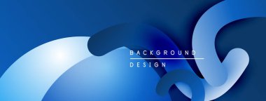Soyut mavi tasarım akışkan şekiller, gradyanlar içerir. Modern estetik, arka planlar ve sunumlar için uygun. Minimalist kompozisyon.