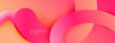 Soyut sıvı şekiller, pembeler, portakal karışımı. Modern tasarım, pürüzsüz gradyanlar dinamik görsel efekt yaratır. Minimalist arkaplan dokusu.