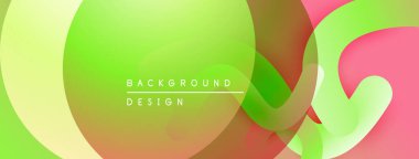 Soyut sıvı şekiller, canlı renklerin karışımı. Gradyan arka plan modern tasarım yaratır. Yumuşak kıvrımlar, pürüzsüz geçişler kompozisyona hakim..