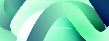 Soyut sıvı şekilleri, gradyanlar, deniz mavisi renkleri dizaynda baskın. Minimalist estetik, modern arka plan dokusu. Düz eğriler dinamik bileşim oluşturur.