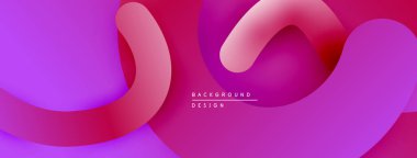 Soyut sıvı şekilleri, canlı mor renkler, pürüzsüz eğimler. Arka planlar ve sunumlar için modern tasarım öğesi. Minimalist estetik.
