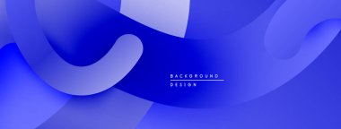 Soyut mavi tasarım akışkan şekiller, gradyanlar içerir. Modern estetik, arka planlar ve sunumlar için uygun. Minimalist stil.