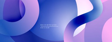 Soyut sıvı şekiller, canlı mor renkler, pürüzsüz gradyanlar. Arka planlar ve sunumlar için modern tasarım öğesi. Minimalist estetik.