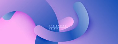 Soyut sıvı şekilleri mor, pembe ve mavi renkleri harmanlıyor. Modern tasarım hareketi, derinliği, yumuşak eğilimleri çağrıştırıyor. Arkaplanda metin arkaplan tasarımı.