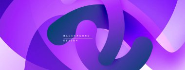 Soyut mor katmanlar akışkan şekiller yaratır. Modern tasarım, pürüzsüz gradyanlar, canlı renkler, dinamik kompozisyon. Mükemmel arkaplan.