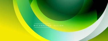Soyut akışkan şekiller, canlı yeşil, sarı renkler. Modern tasarım, pürüzsüz gradyanlar dinamik görsel efekt yaratır. Minimalist stil.