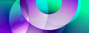 Soyut renkli şekiller dinamik görsel efektler yaratır. Gradyan renkler harmanlanarak modern arkaplan tasarımı oluşturur. Yumuşak eğriler kompozisyona hakim.