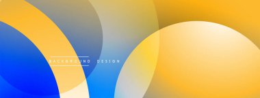 Soyut arkaplan özellikleri üst üste biniyor. Renkler arasında sarı, mavi, gri, beyaz renkler var. Modern tasarım ögesi.