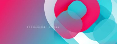 Soyut renkli şekiller örtüşür ve dinamik bir arkaplan oluşturur. Metin arka plan tasarımı okur. Modern görsel sunum.