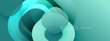 Soyut sıvı şekiller, deniz mavisi renkleri, modern tasarım. Üst üste binen katmanlar dinamik görsel doku yaratır. Arkaplan yenilik ve sakinlik öneriyor.