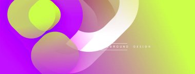 Soyut, enerjik bir arkaplan. Sıvı şekiller mor, sarı renkleri harmanlıyor. Dijital projeler için modern tasarım öğesi. Yumuşak gradyanlar dinamik görsel efekt yaratır.
