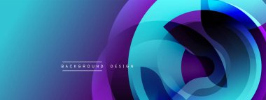 Soyut sıvı şekiller, canlı mavi mor renkler. Modern tasarım elementleri dinamik görsel etki yaratır. Arkaplan özellikleri katmanlı biçimler.