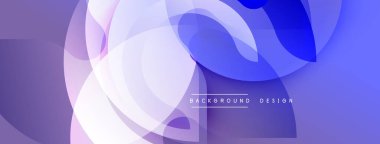 Soyut akışkan şekiller, mor, mavi renkler. Modern tasarım elementleri dinamik görsel doku oluşturur. Minimalist tarz, temiz kompozisyon.