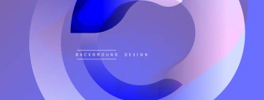 Soyut sıvı şekilleri, mor renkler baskın gelir. Modern tasarım elementleri dinamik görsel akış yaratır. Gradyan renkler pürüzsüz harmanlanır.