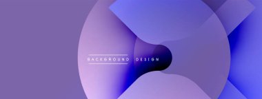 Soyut mor arkaplan özellikleri üst üste biniyor. Gradyan gölgeler dinamik görsel efekt yaratır. Metin arka plan tasarımı okur. Modern, minimalist stil.