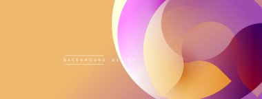 Soyut sıvı şekilleri örtüşür ve canlı renk değişimleri yaratır. Sıcak bej arka plan güzel mor renkleri tamamlar. Modern tasarım ögesi.