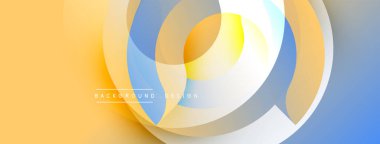 Soyut katmanlar örtüşüyor, sıcak ve serin renk değişimleri yaratıyor. Yumuşak şekiller hareketi gösterir, modern tasarım estetiği.