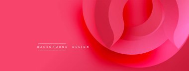 Soyut kırmızı katmanlar dinamik akış yaratır. Minimum metin arka plan tasarım kavramını gösterir. Yumuşak eğimler modern estetik sunar.