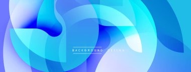 Soyut sıvı şekilleri, canlı maviler, pürüzsüz gradyanlar dinamik arkaplan oluşturur. Modern tasarım, zarif kompozisyon.