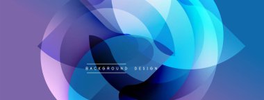 Soyut sıvı şekilleri, canlı maviler, morlar dinamik bir zemin oluşturur. Modern tasarım hareket, enerji ve teknoloji öneriyor.