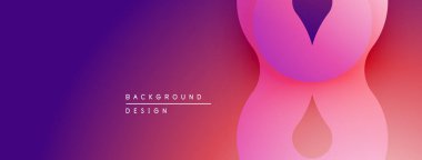 Soyut eğim arkaplanı. Pembe, mor renkler düzgün bir şekilde harmanlanır. Akan şekilli minimalist tasarım, modern estetik.