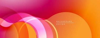 Soyut akışkan şekiller, canlı gradyanlar. Pembe, turuncu renkler dinamik arka plan tasarımı yaratır. Yumuşak kıvrımlar hareketi, enerjiyi gösterir.