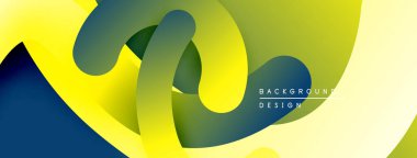 Soyut akışkan kurdeleler, canlı renklerin karışımı. Modern tasarım dinamik görsel deneyim yaratır. Yumuşak kıvrımlar hareketi, derinliği gösterir.