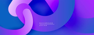Soyut sıvı şekilleri mor, mavi renkleri harmanlıyor. Modern tasarım, hareket, derinlik ve görsel ilgiyi çağrıştırıyor. Çeşitli projelere uygun minimalist arkaplan.